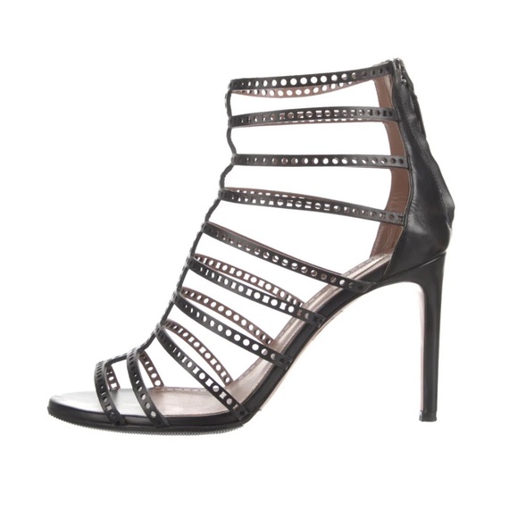 Alaïa Leather Gladiator Sandals Heels - Picture 2 of 8